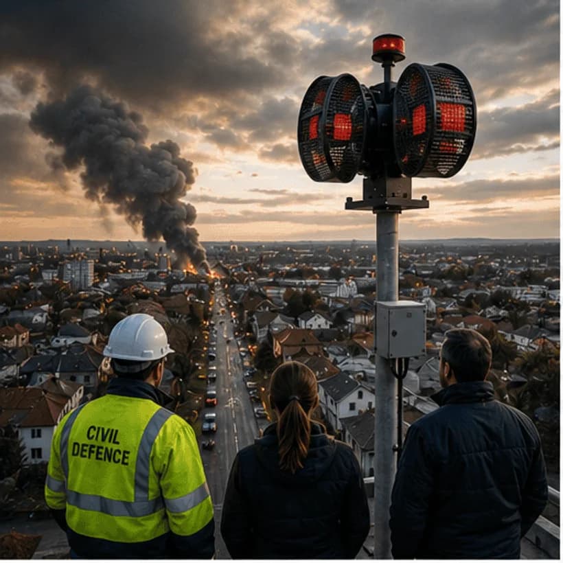 Civil Defence & Evacuation Sirenco warning siren application
