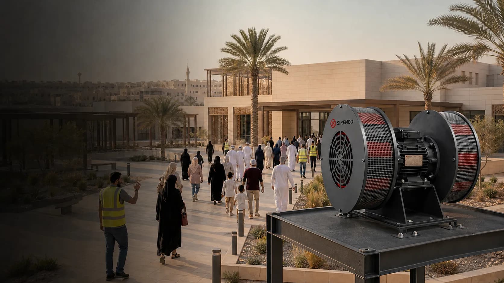 Sirenco siren for wartime warning, emergency response and evacuation