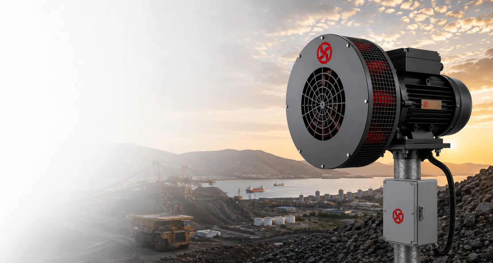 Sirenco warning siren installed at a mining operation